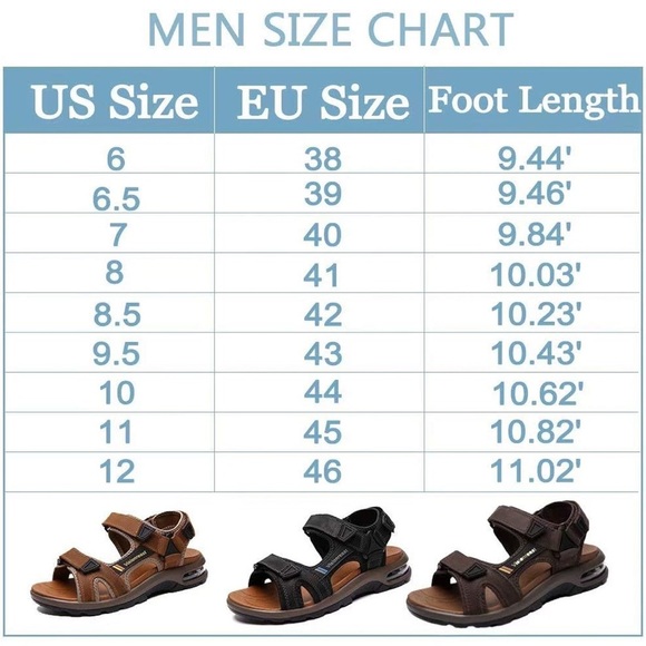 Visionreast leather Men's Brown Sandals with Air Cushion Sole Velcro straps Sz11 - Picture 10 of 12